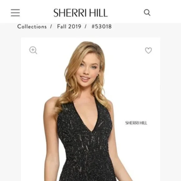 sherri hill navy beaded dress SHERRI HILL - 56319